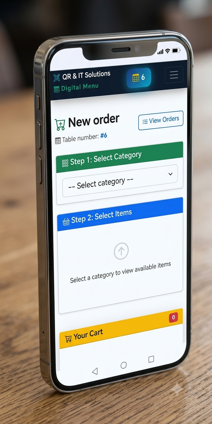 Step 1 — Select category and browse items