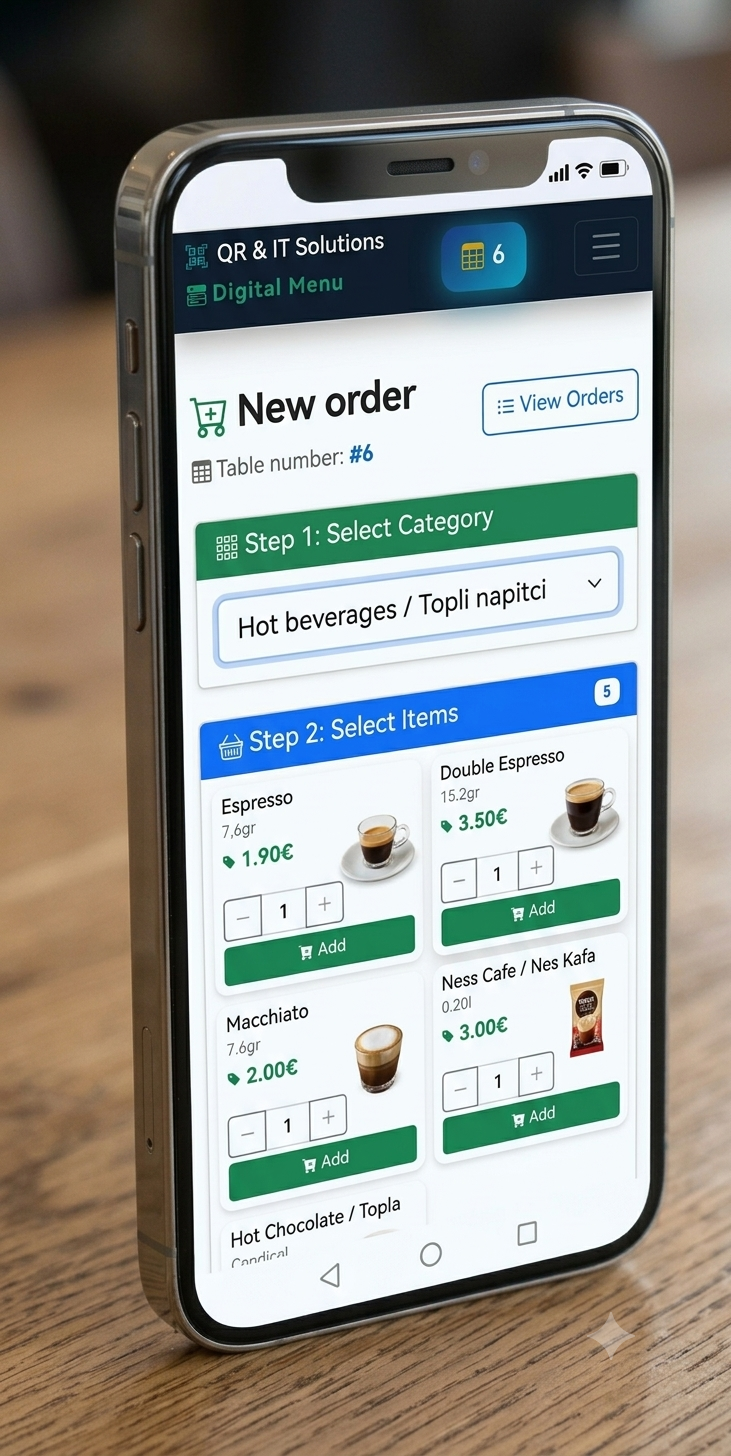 Step 2 — Add dishes to cart